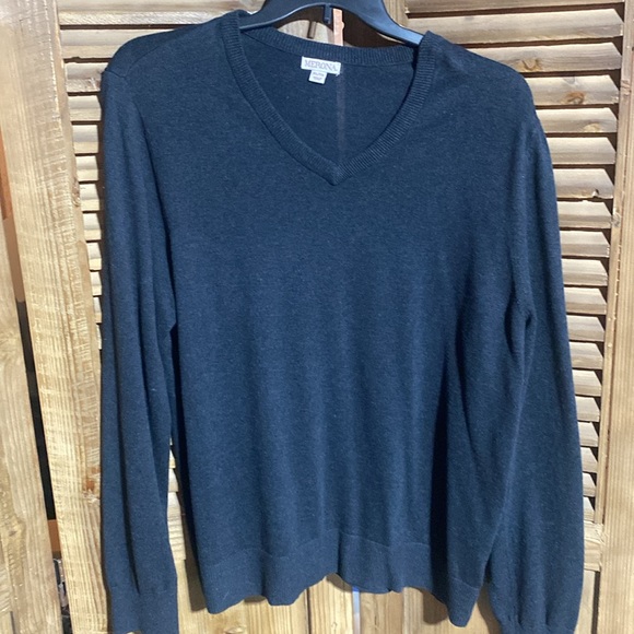 Merona XL/TG charcoal, V-neck sweater - Picture 2 of 11